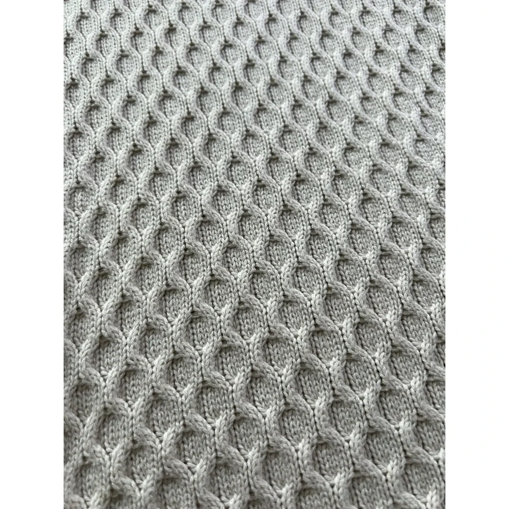 Gap Women's Large‎ Honeycomb Crew Neck Sweater Ivory Frost
